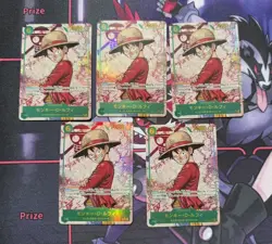 Monkey D Luffy SEC Alt Art OP13-118 One Piece CarryingonHis Will JPN Lot*5 -JE21 - Image 1