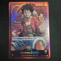 One Piece English Monkey.D.Luffy ST01-001 Leader Foil - Near Mint - Image 1