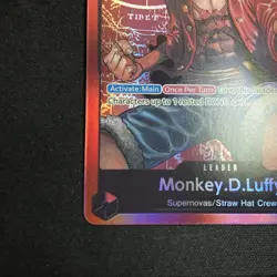 One Piece English Monkey.D.Luffy ST01-001 Leader Foil - Near Mint - Image 2