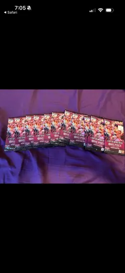 Lot Of 7 Op06 Packs And Lot Of 11 Op11 Packs One Piece TCG - Image 1