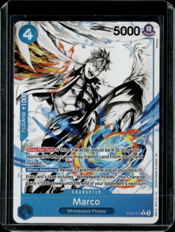One Piece TCG Marco ST22-012 Alt Art Parallel Starter Deck ST22 NM English - Image 1
