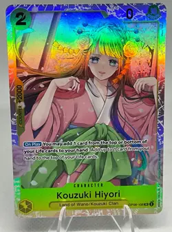 One Piece Kouzuki Hiyori OP06-106 Super Rare TCG Wings of the Captain SR English - Image 1