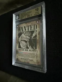 BGS 10 PRISTINE One Piece CCG Marshall.D.Teach Wanted Poster OP09-093 - Image 2