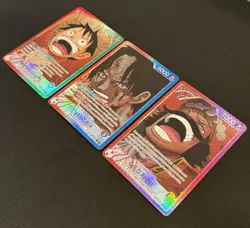 One Piece Carrying On His Will Luffy OP13-001, Ace OP13-002, Roger OP13-003 NM - Image 3