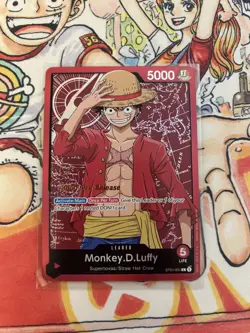 One Piece Super Pre-Release Monkey.D.Luffy Leader - Image 1