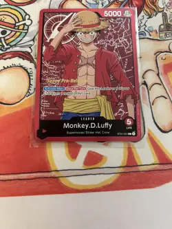 One Piece Super Pre-Release Monkey.D.Luffy Leader - Image 5