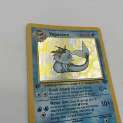 Pokemon TCG Vaporeon 1st Edition Holo Card 12/64 Jungle NM-/LP+ - Image 5