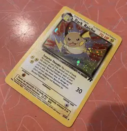 DARK RAICHU Pokemon Card 83/82 WoTC 2000 HOLO TCG Original Vintage RARE Rocket - Image 2
