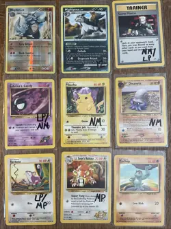 Pokemon Vintage Card Lot Pikachu BS1 NM Sabrina’s Ghastly Secret Mission & More! - Image 1