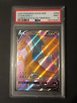 PSA 9, Charizard V SWSH050 SWSH: Sword & Shield Promo Cards Holo - Image 1