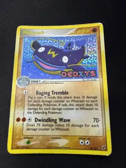 Card Pokemon Whiscash 28/107 Ex Deoxys Stamped ENG Cards Pokemon DMG - Image 1