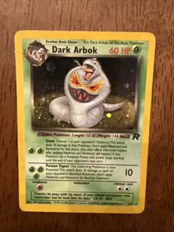 Pokemon Dark Arbok 2/82 Team Rocket Holo Pokemon TCG LP Vintage Vtg Card WOTC - Image 1