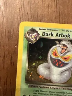 Pokemon Dark Arbok 2/82 Team Rocket Holo Pokemon TCG LP Vintage Vtg Card WOTC - Image 3
