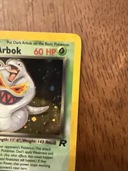 Pokemon Dark Arbok 2/82 Team Rocket Holo Pokemon TCG LP Vintage Vtg Card WOTC - Image 4