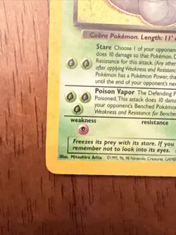 Pokemon Dark Arbok 2/82 Team Rocket Holo Pokemon TCG LP Vintage Vtg Card WOTC - Image 5