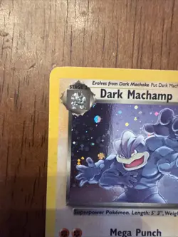 Dark Machamp 10/82 Holo - Team Rocket WOTC 2000 - Vintage Rare Pokemon Card LP - Image 3
