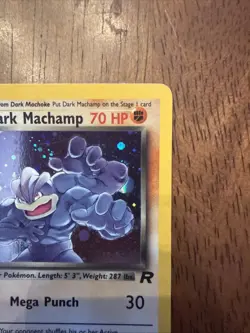 Dark Machamp 10/82 Holo - Team Rocket WOTC 2000 - Vintage Rare Pokemon Card LP - Image 4