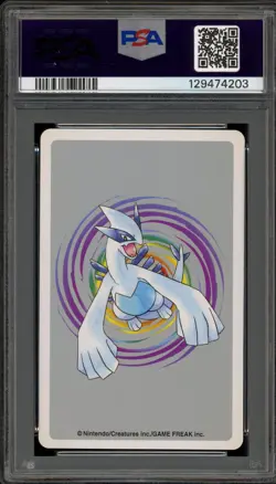 Pokemon Silver Playing Cards Hitmonchan 5 of Clubs #107 PSA 9 Mint - Image 2