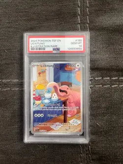 Lickitung 180/162SV05: Temporal Forces Illustration Rare Pokemon TCG Card PSA 10 - Image 1
