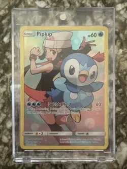 Piplup 239/236 SM Cosmic Eclipse 2019 Secret IR Holo Pokemon Card TCG Pokemon - Image 1