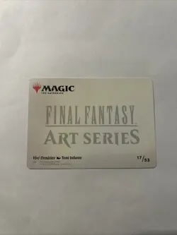 Mtg Vivi Ornitier Art Card gold stamp signed Final Fantasy - Image 2