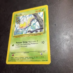 WEEDLE - Base Set - 69/102 - Common - Pokemon Card - Unlimited Edition - MP - Image 2