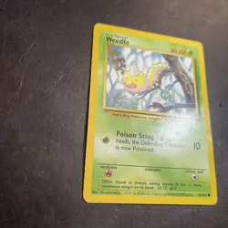 WEEDLE - Base Set - 69/102 - Common - Pokemon Card - Unlimited Edition - MP - Image 3