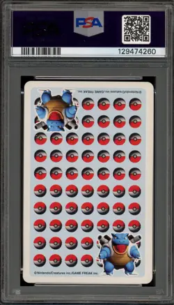 Pokemon Stadium Blue Playing Cards Oddish Jack of Hearts PSA 7 - Image 2