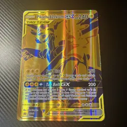 Pokemon TCG Pikachu & Zekrom GX Promo Gold Card JUMBO!! SM248 - Image 2