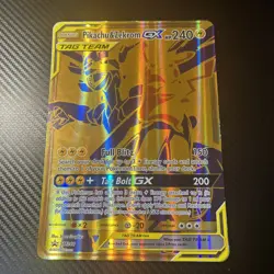 Pokemon TCG Pikachu & Zekrom GX Promo Gold Card JUMBO!! SM248 - Image 3