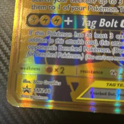Pokemon TCG Pikachu & Zekrom GX Promo Gold Card JUMBO!! SM248 - Image 5