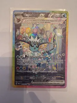 Pokemon TCG Vaporeon EX Prismatic Evolutions Special Illustration Card 149/131 - Image 1