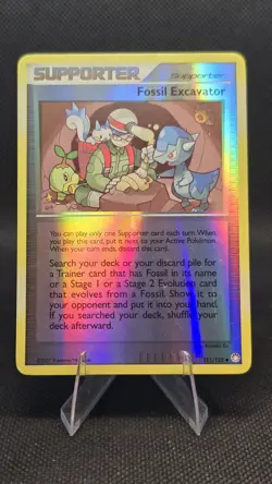 Supporter Fossil Excavator 111/123 Pokemon Card Reverse Holo - Image 1