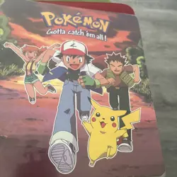 Vintage 1999 3 Ring Card Binder Nintendo Pokemon Pikachu Ash Misty Brock EXC CON 41365040775 - Image 2