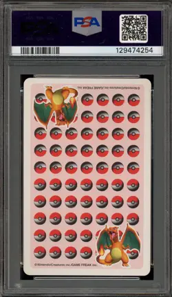 Pokemon Stadium Red Playing Cards Charizard King of Spades PSA 10 Gem Mint - Image 2