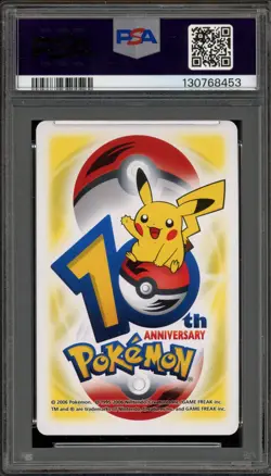 Pokemon 10th Ann. Playing Cards Swablu/Altaria Yellow 9 of Spades PSA 9 Mint - Image 2