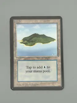 MTG Magic Alpha Island B 1993 Mark Poole Art - LP lightly played Original Owner - Image 1