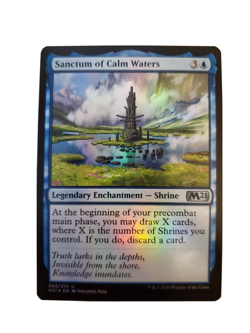 1x Sanctum of Calm Waters FOIL Core Set 2021 M21 Magic the Gathering MTG NM - Image 1