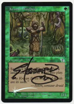 MTG M:tG JUDGMENT Krosan Wayfarer FOIL - SIGNED by Edward P. Beard, Jr.! - Image 1