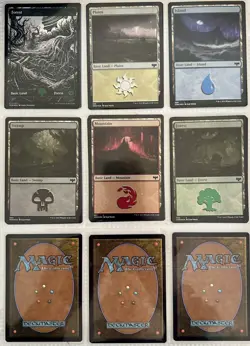 Innestrad Crimson Vow Basic Land Full Art Set of 10 + 5 Foil Basic Lands MTG - Image 2