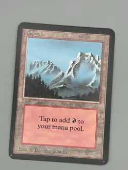 Alpha Mountain Variant B LP Lightly Played MTG ORIG OWNER - Image 1