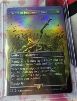 Sword of Feast and Famine (Borderless) Universes Beyond: Assassin's Creed Foil - Image 1