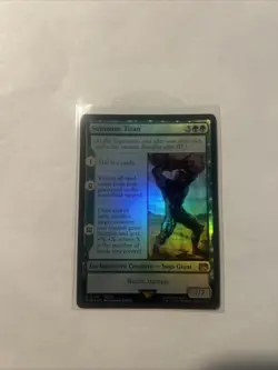 MTG Foil Summon: Titan Final Fantasy NM - Image 1
