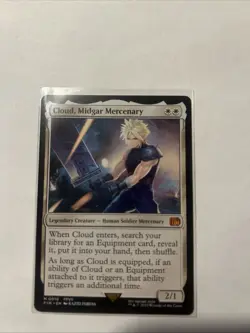 Cloud, Midgar Mercenary - M 0010 - Final Fantasy - MTG Magic the Gathering LP - Image 1