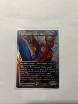 Sensational Spider-Man (Borderless) Marvel's Spider-Man FOIL MTG-0025 - Image 1