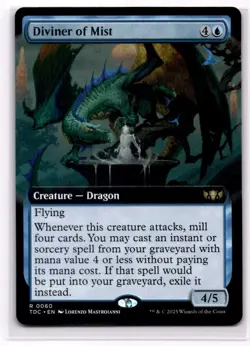 MTG Diviner Of Mist EXTENDED Art NM/M Tarkir Dragonstorm Commander 0060 - Image 1