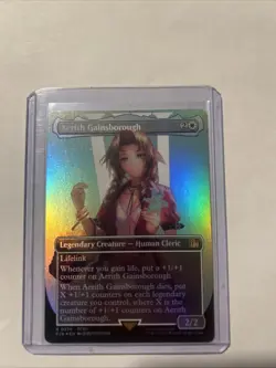 MTG Aerith Gainsborough (Borderless FOIL) Final Fantasy Foil - Image 1