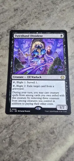 Dawnhand Dissident Lorwyn Eclipsed Regular Creature Rare MTG NM - Image 1
