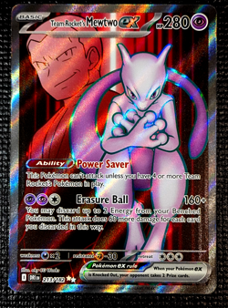 Pokemon TCG Team Rockets Mewtwo EX 213/182 Full Art Destined Rivals - Image 3