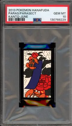 Pokemon Hanafuda Paras/Parasect Kanto June PSA 10 Gem Mint - Image 1